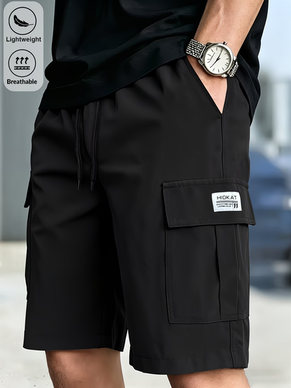 Men's  Drawstring Cargo Shorts