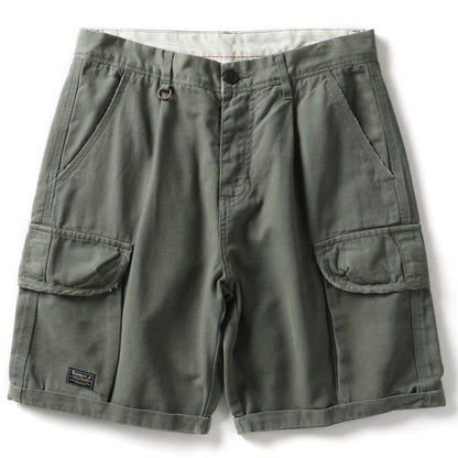 Casual Workwear Style Solid Color Cotton Men's Shorts