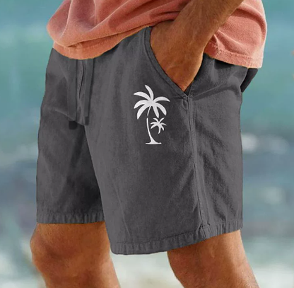 Kangoo | Summer Shorts with Palm Embroidery - Buy 2 Get Free Shipping Today!