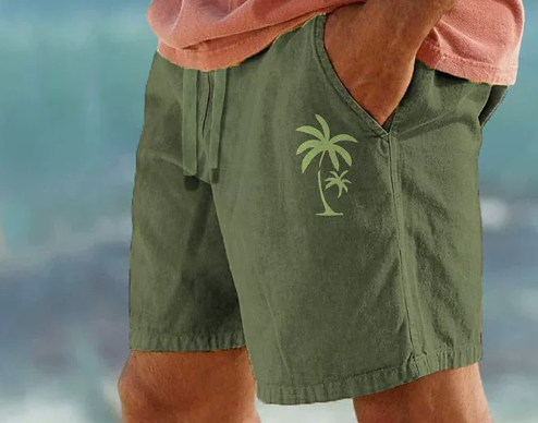 Kangoo | Summer Shorts with Palm Embroidery - Buy 2 Get Free Shipping Today!