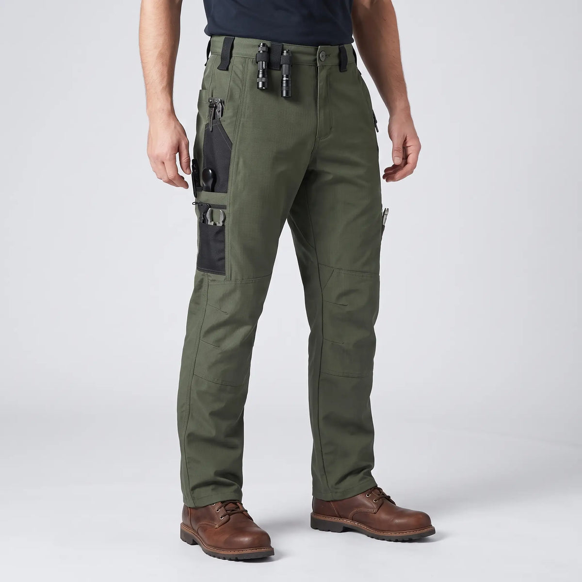 Kangoo Men's Multi-Pocket Utility Cargo Pants – Rugged Workwear Outdoor Everyday Trousers
