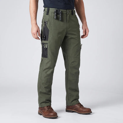 Kangoo Men's Multi-Pocket Utility Cargo Pants – Rugged Workwear Outdoor Everyday Trousers