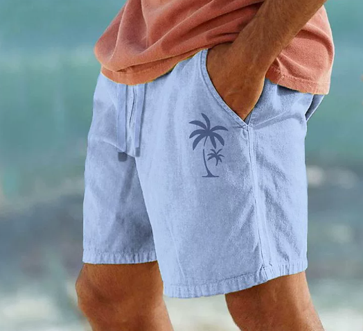 Kangoo | Summer Shorts with Palm Embroidery - Buy 2 Get Free Shipping Today!