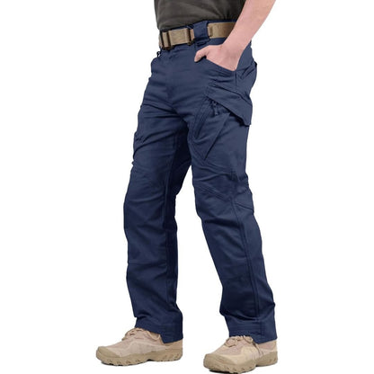 Men's Tactical Cargo Pants Lightweight Stretch Cotton 9 Pockets Outdoor