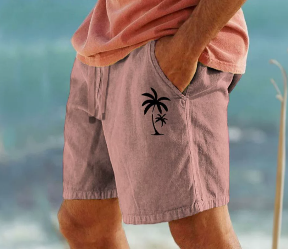 Kangoo | Summer Shorts with Palm Embroidery - Buy 2 Get Free Shipping Today!