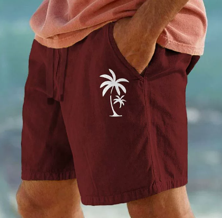 Kangoo | Summer Shorts with Palm Embroidery - Buy 2 Get Free Shipping Today!