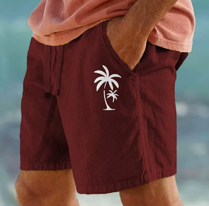 Kangoo | Summer Shorts with Palm Embroidery - Buy 2 Get Free Shipping Today!