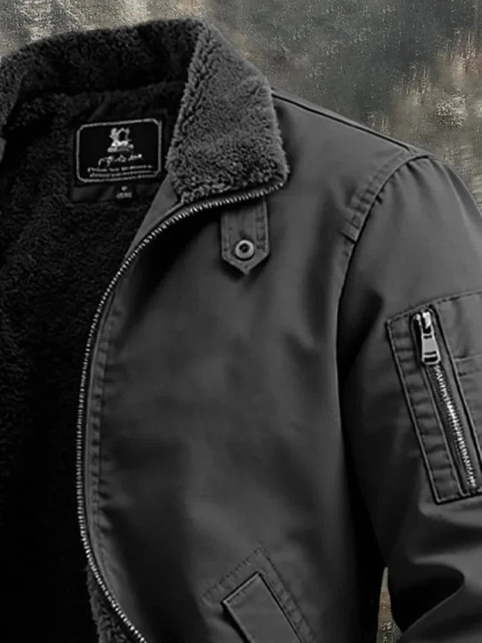Kangoo Sherpa-Lined Bomber Jacket